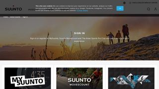 
                            2. Register or sign in to Suunto platforms