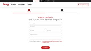 
                            3. Register | PLDT Home