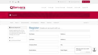
                            3. Register - QServers Web Hosting