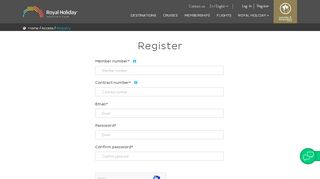 
                            2. Register - | Royal Holiday