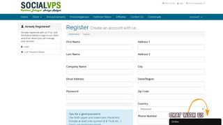 
                            4. Register - Social VPS