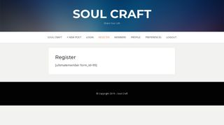 
                            4. Register – Soul Craft - Andy Wong