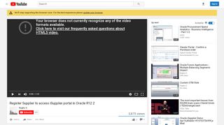 
                            12. Register Supplier to access iSupplier portal in Oracle R12 2 - YouTube