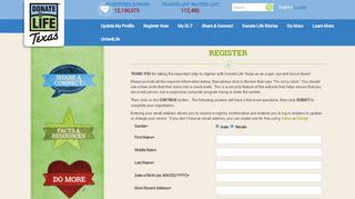 
                            11. REGISTER | Texas Donor Registry - Donate Life Texas