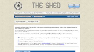 
                            2. Register | The Shed | Chelsea FC