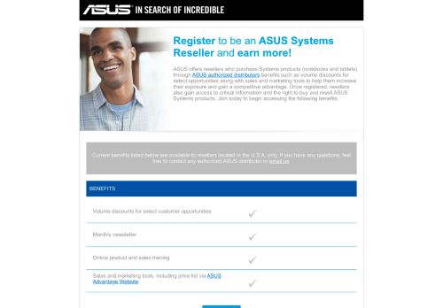 
                            4. Register to be an ASUS Systems Reseller