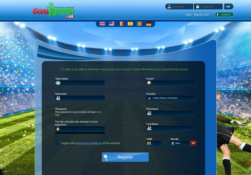 
                            3. Register to GoalTycoon