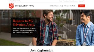 
                            1. Register to My Salvation Army - The Salvation Army