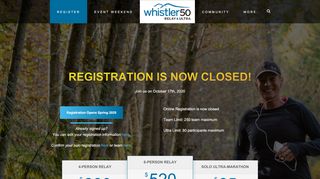 
                            10. Register today for the Whistler 50 Relay & Ultra! - BC Athletics