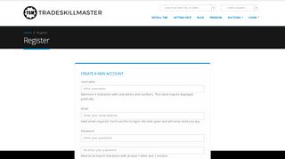 
                            5. Register - TradeSkillMaster