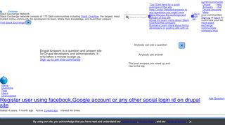 
                            9. Register user using facebook,Google account or any other social ...