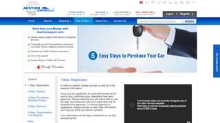 
                            4. Register with AuctionExport.com , How to Buy Cars from USA / Canada