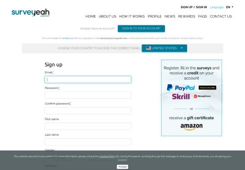 
                            5. Register with Surveyeah - Login to your Surveyeah profile to look up ...