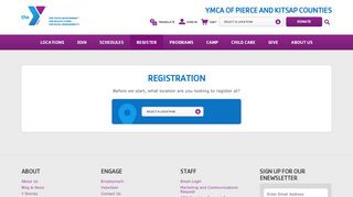 
                            2. Register > YMCA of Pierce and Kitsap Counties