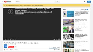 
                            10. Register Your Bluebird Card | Bluebird | American Express - YouTube