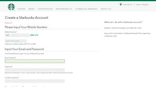 
                            2. Register Your Card - Starbucks Coffee Company