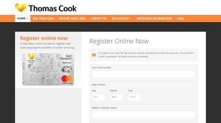 
                            7. Register your Card - Thomas Cook Cash Passport