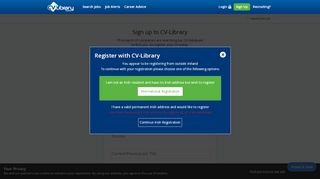 
                            4. Register Your CV - Search Thousands of New Jobs with CV-Library.ie