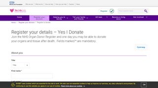 
                            9. Register your details - NHS Organ Donation Register | Organ ...