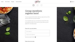
                            1. Register your group card - Slimming World