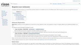 
                            12. Register your nickname - Rizon Wiki