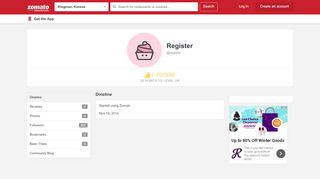 
                            4. Register | Zomato