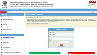 
                            1. Registered Candidate Login - State Common Entrance Test Cell ...