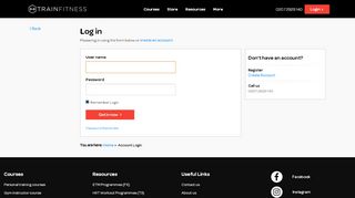 
                            10. Registered User Account Login | TRAINFITNESS