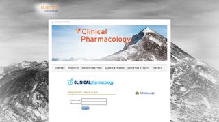 
                            1. Registered Users Login - Clinical Pharmacology