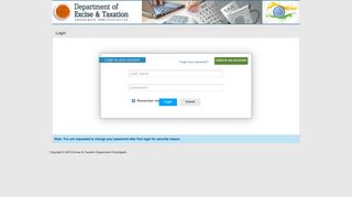 
                            12. Registered Users(Login) - Excise & Taxation Department-Chandigarh