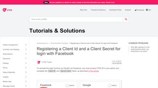 
                            11. Registering a Client Id and a Client Secret for login with Facebook ...