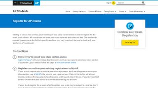 
                            11. Registering for AP Exams - AP Students - The College Board