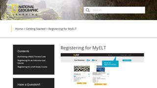 
                            9. Registering for MyELT - National Geographic Learning