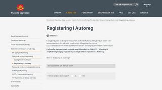 
                            3. Registering i Autoreg | Statens vegvesen