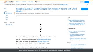 
                            6. Registering Web API 2 external logins from multiple API clients ...