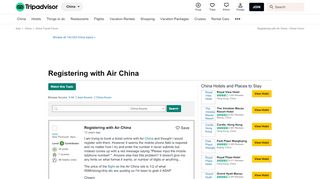 
                            10. Registering with Air China - China Forum - TripAdvisor