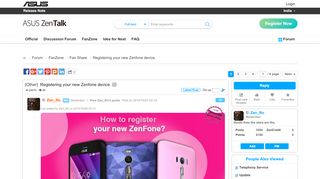 
                            7. Registering your new Zenfone device.-Fan Share - Mobile - Asus