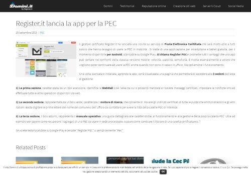 
                            6. Register.it lancia la app per la PEC - Domini