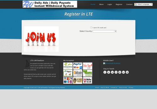 
                            6. Register|LTE|LifeTimeEarn|Earn Money Online MLM