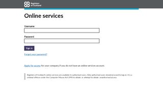 
                            10. Registers of Scotland – Log in