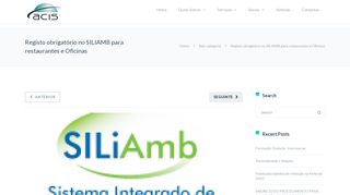 
                            4. Registo obrigatório no SILIAMB para restaurantes e Oficinas | ACIS