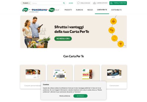 
                            2. Registra la tua Carta Per Te online - Pam Panorama