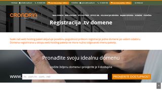 
                            11. Registracija .tv domene - Croadria hosting