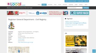 
                            9. Registrar General Department - Civil Registry - Bahamas Local