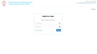 
                            2. Registrar Login - CNE Administration | TNNMC