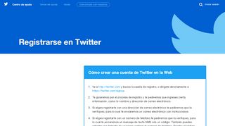 
                            4. Registrarse en Twitter