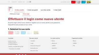 
                            3. Registrarsi - Account online myOne - Login