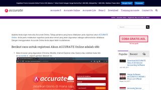 
                            6. Registrasi Akun ACCURATE Online - ACCURATE RESMI