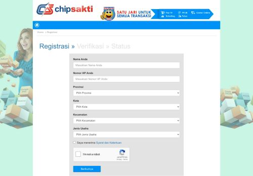 
                            2. Registrasi - Chip Sakti