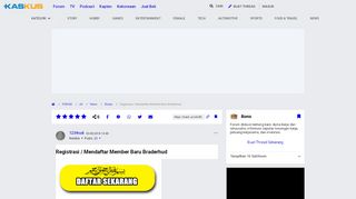 
                            2. Registrasi / Mendaftar Member Baru Braderhud | KASKUS